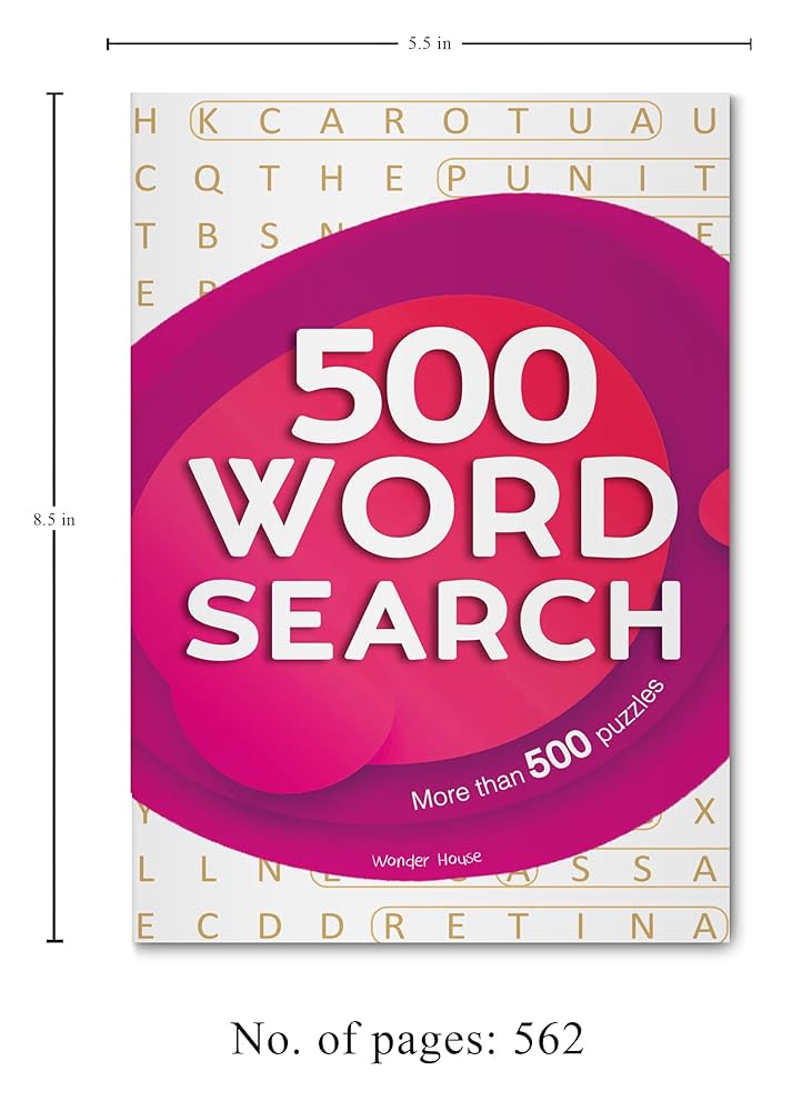 Amazon.com: 500 Word Search Bind-Up: 9789354409981: Wonder